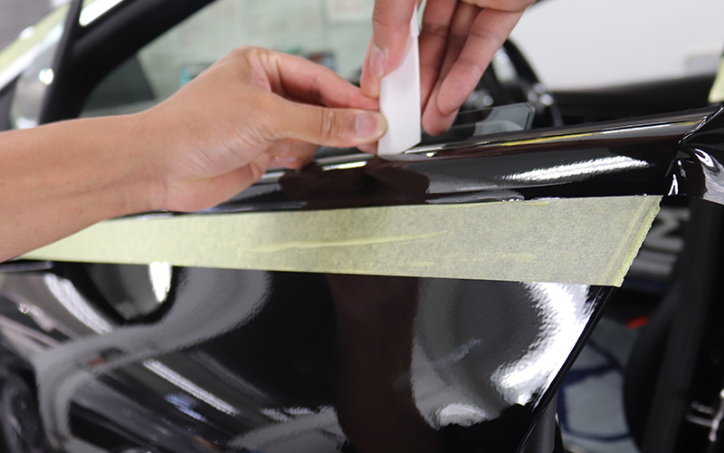 メッキモール施工中の様子