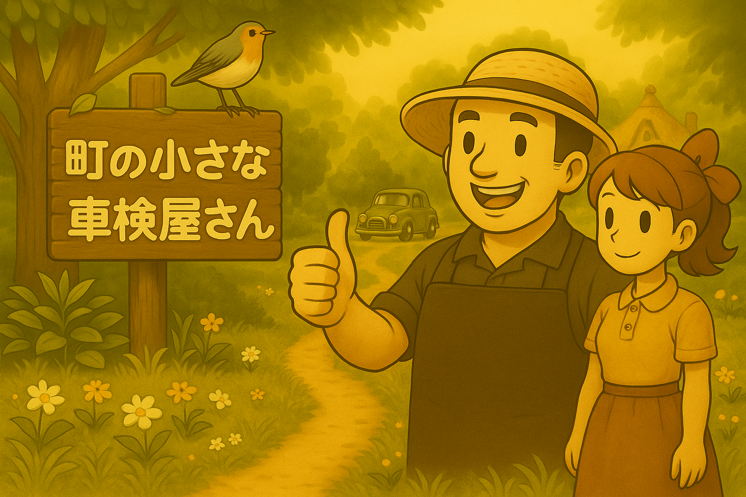 町の小さな車検屋さん