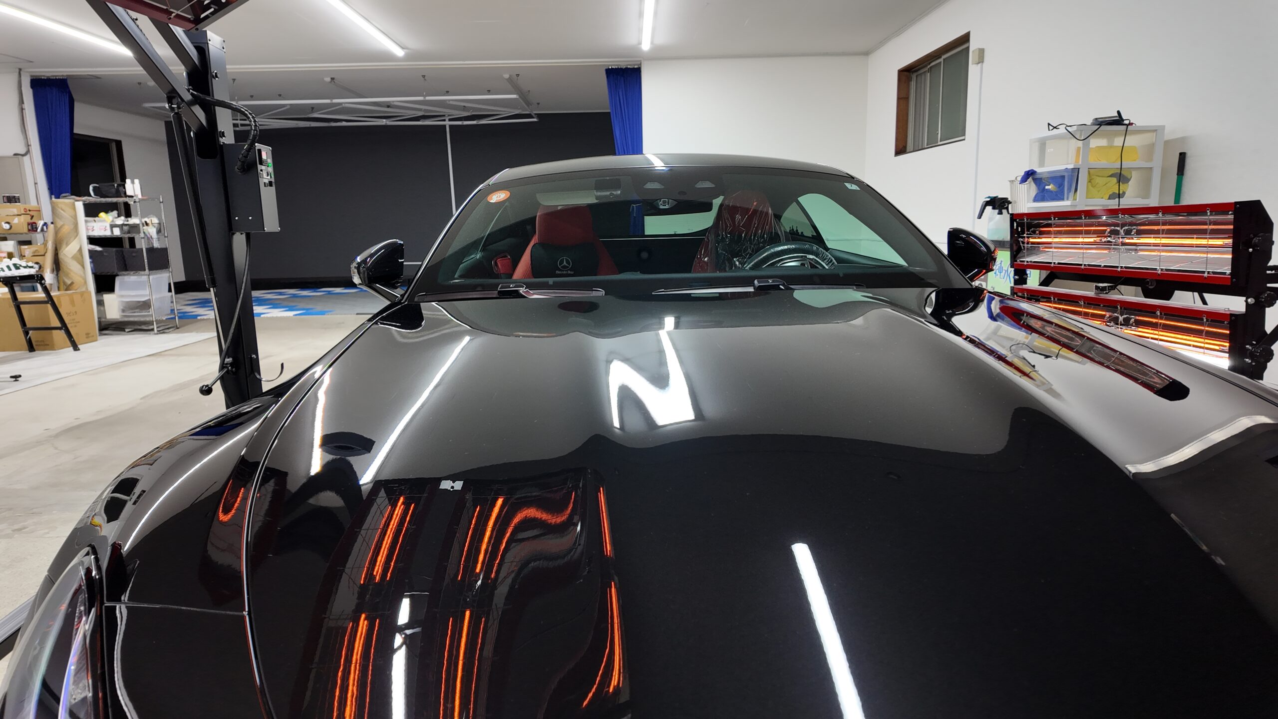 GT63 クーペ 赤外線ヒーターによるコーティング硬化
