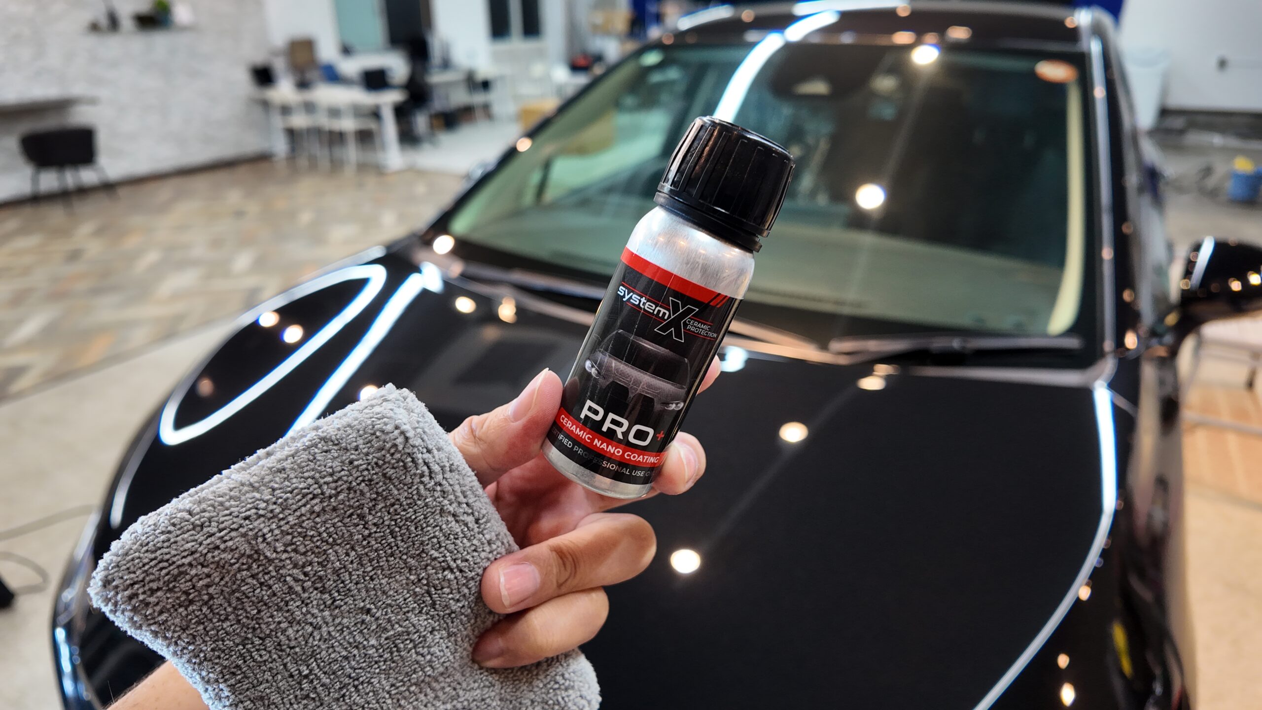 日産ノート オーラへSystem X PRO+セラミックコーティングを施工