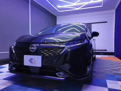 千葉市美浜区日産ノートオーラセラミックコーティング施工